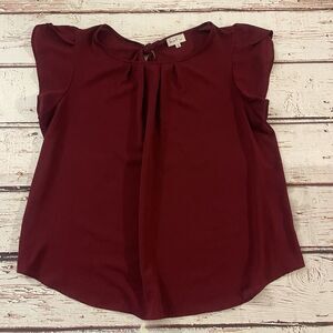 Love J Size 1X Women's Off Shoulder Soft Casual Top Tee EUC